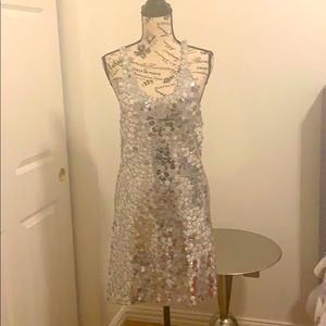 MNG suit Sequin silver dress
